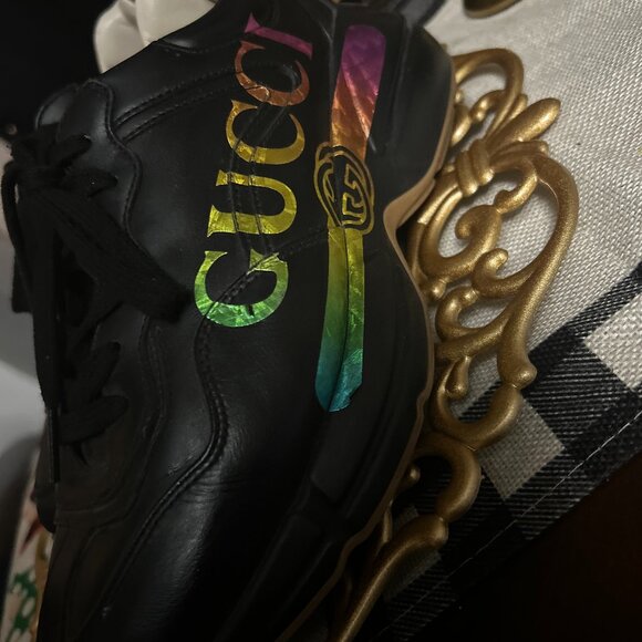 Gucci Rhyton Sneaker Black - Picture 1 of 12